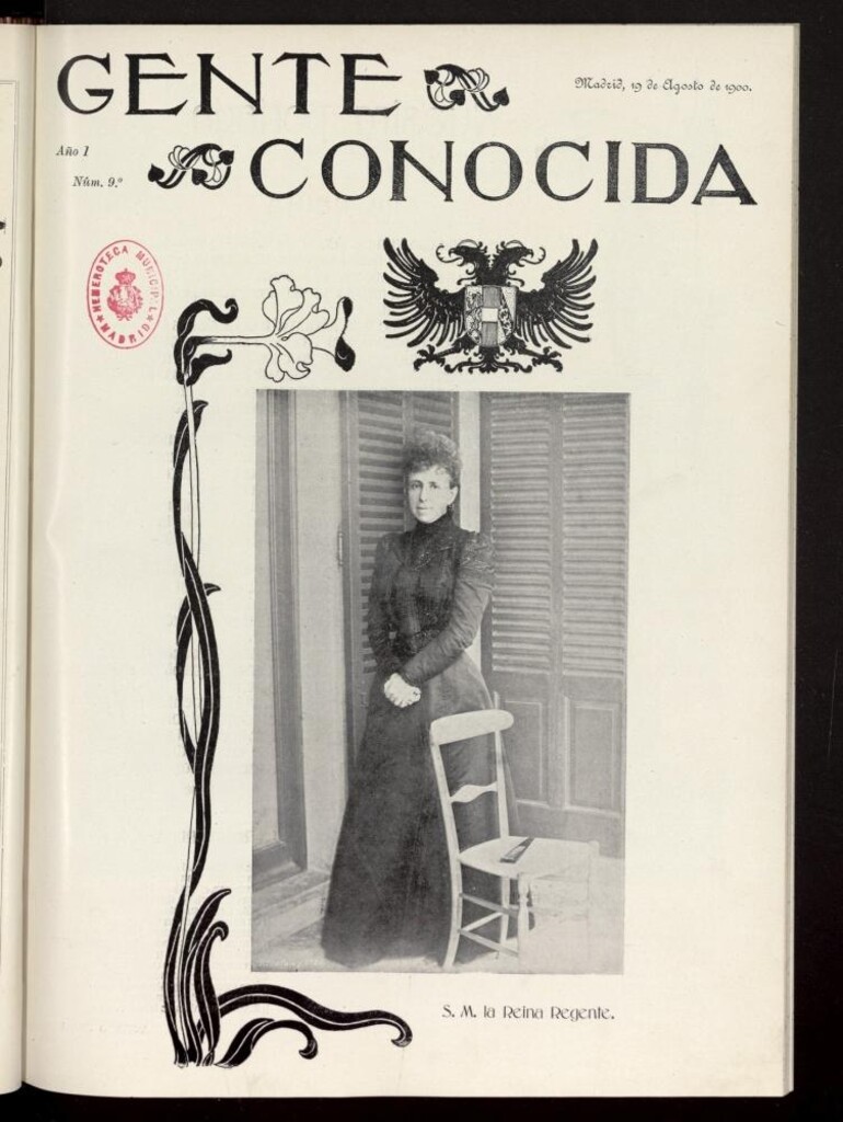 Miniatura de Gente Conocida del 19 de agosto de 1900, nº 9
