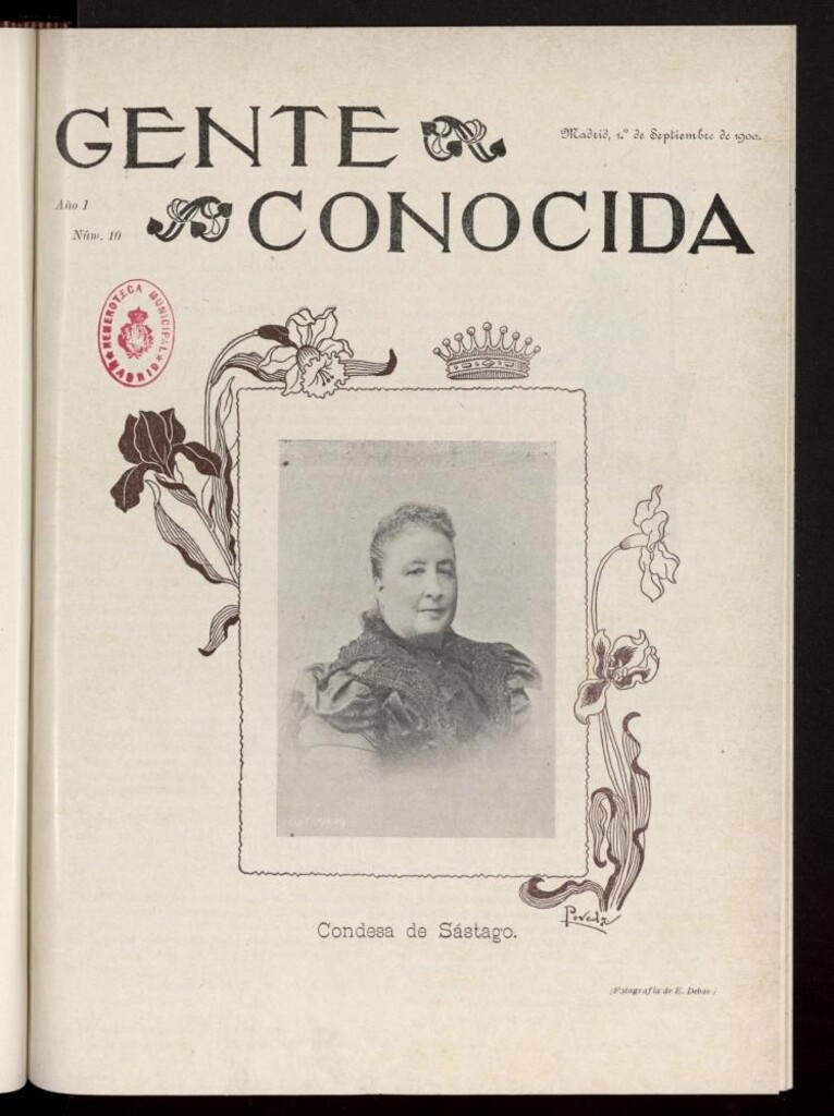 Miniatura de Gente Conocida  del 1 de septiembre de 1900, nº 10