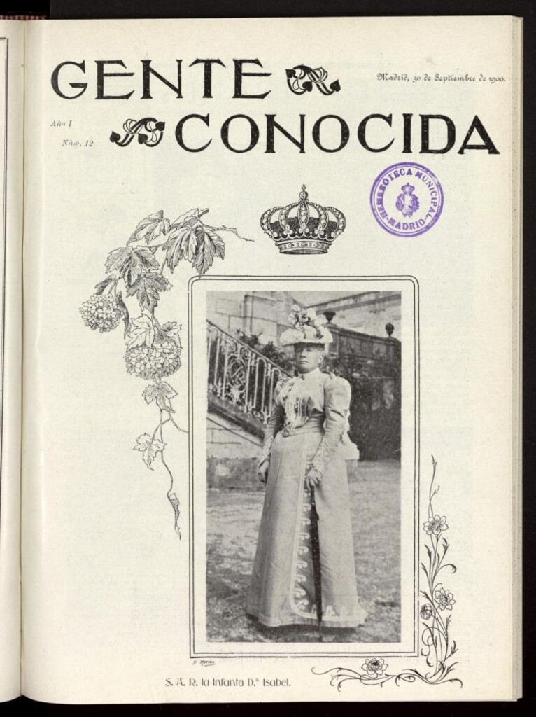 Miniatura de Gente Conocida del 30 de septiembre de 1900, nº 12