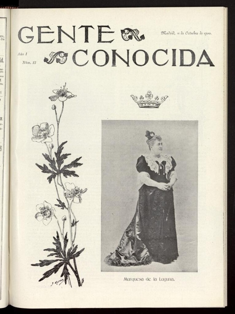 Miniatura de Gente Conocida del 11 de octubre de 1900, nº 13