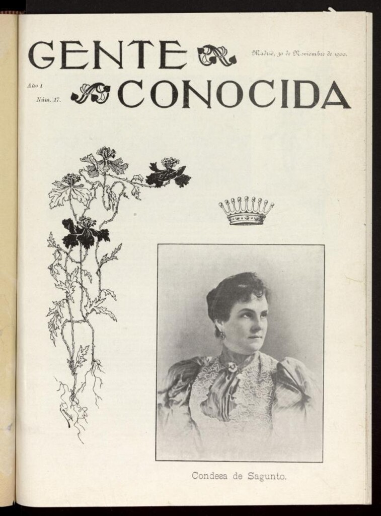 Miniatura de Gente Conocida del 30 de noviembre de 1900, nº 17