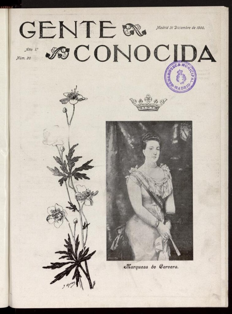Miniatura de Gente Conocida del 31 de diciembre de 1900, nº 20