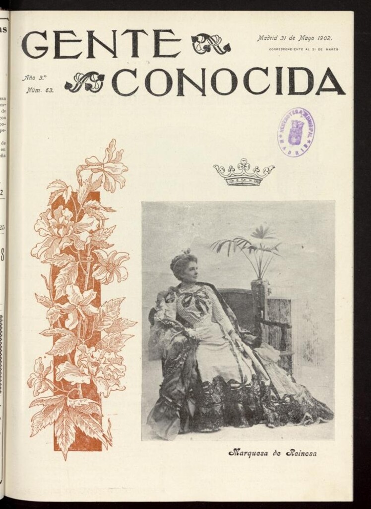 Miniatura de Gente Conocida del 31 de mayo   [sic] de 1902, nº 63