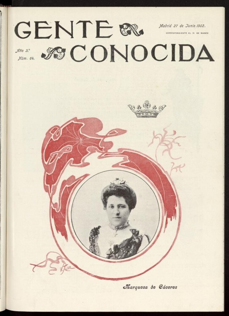 Miniatura de Gente Conocida del 27 de junio [sic] de 1902, nº 64