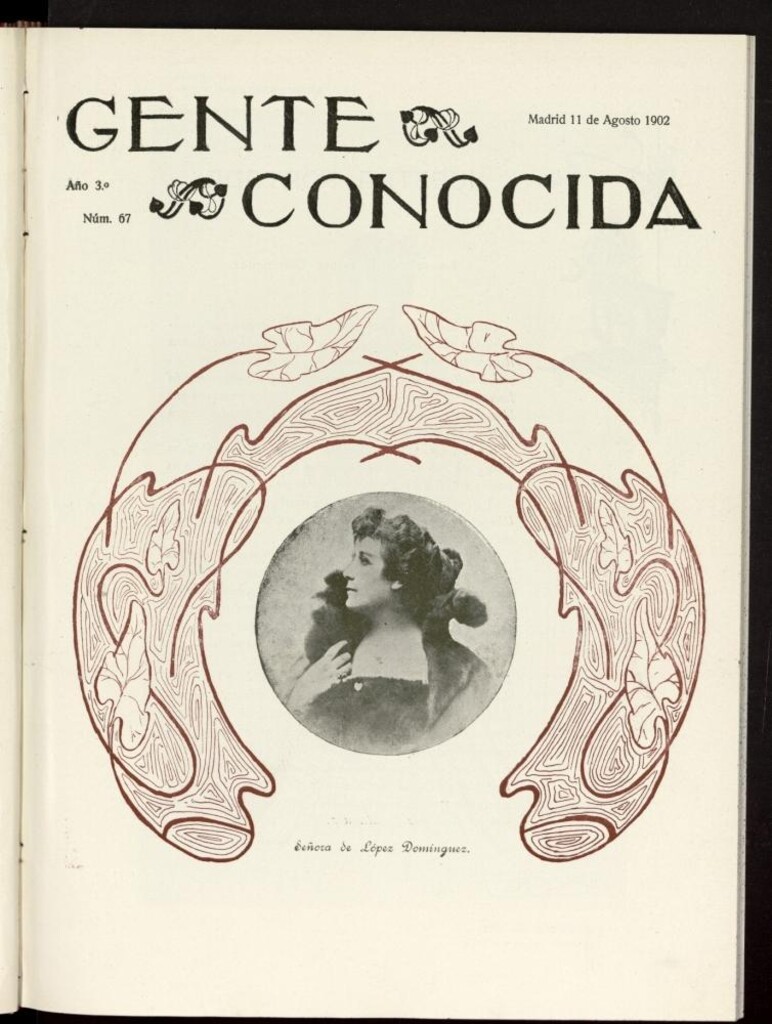 Miniatura de Gente Conocida del 11 de agosto de 1902, nº 67