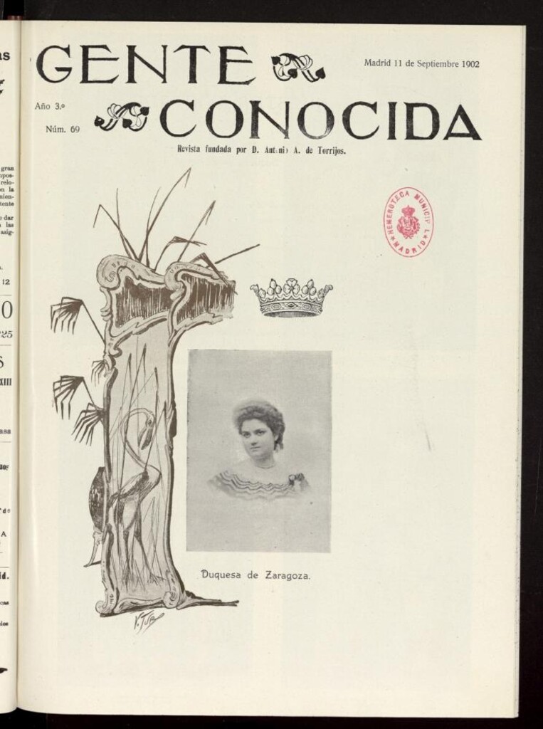 Miniatura de Gente Conocida del 11 de septiembre de 1902, nº 69