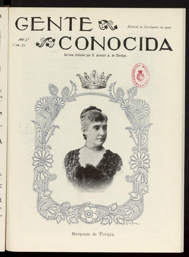 Miniatura de Gente Conocida del 11 de noviembre de 1902, nº 73