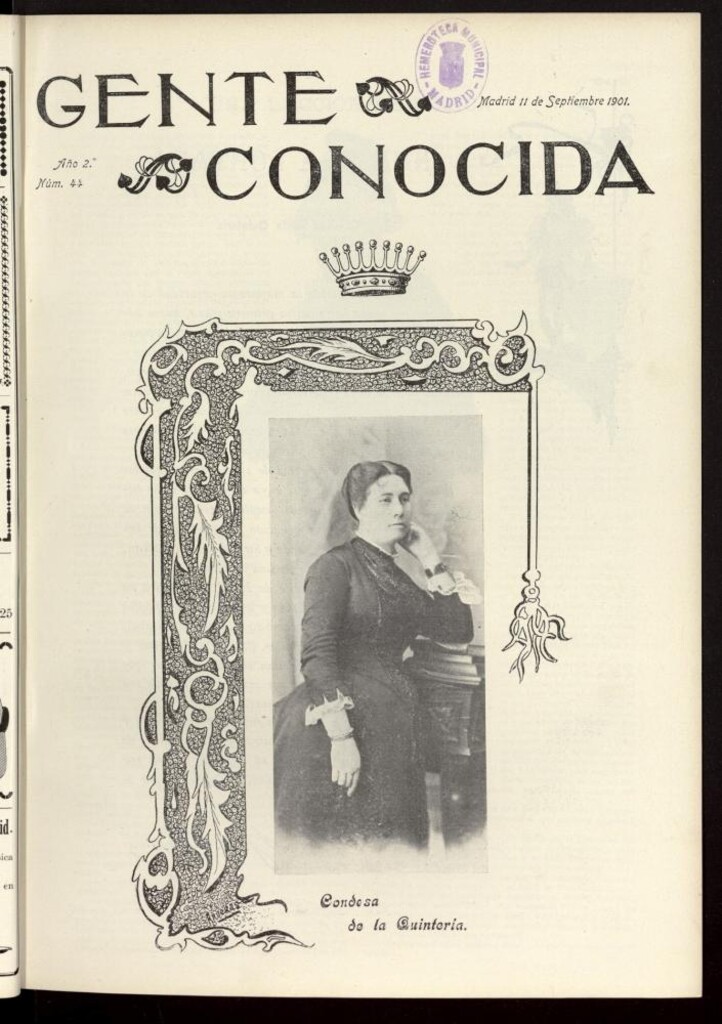Miniatura de Gente Conocida del 11 de septiembre de 1901, nº 44