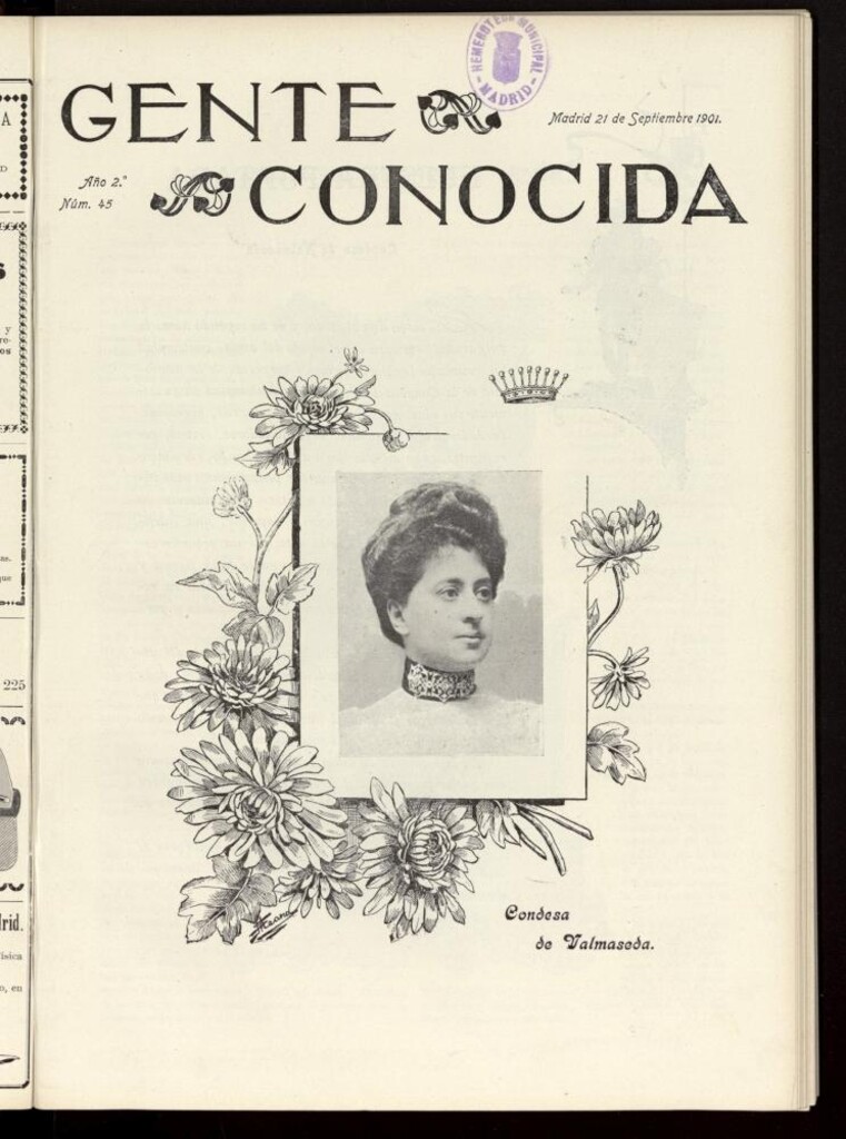 Miniatura de Gente Conocida del 21 de septiembre de 1901, nº 45