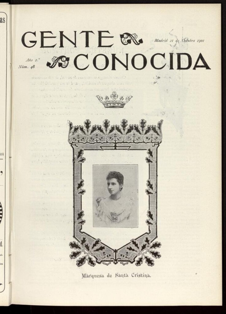 Miniatura de Gente Conocida del 21 de octubre de 1901, nº 48