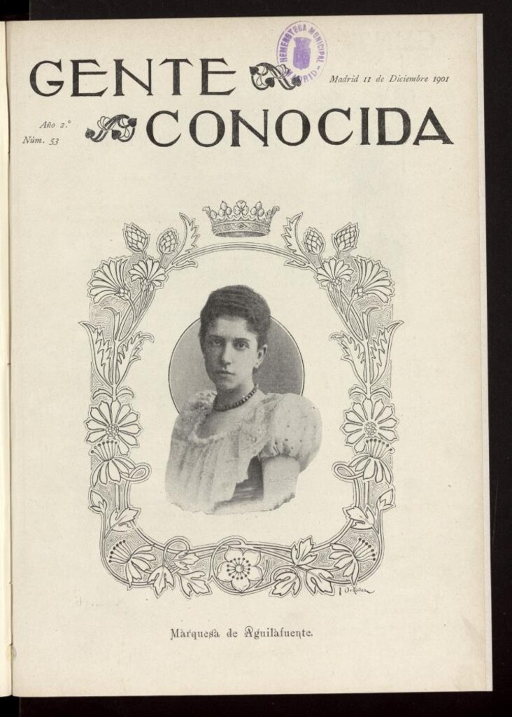 Miniatura de Gente Conocida del 11 de diciembre de 1901, nº 53