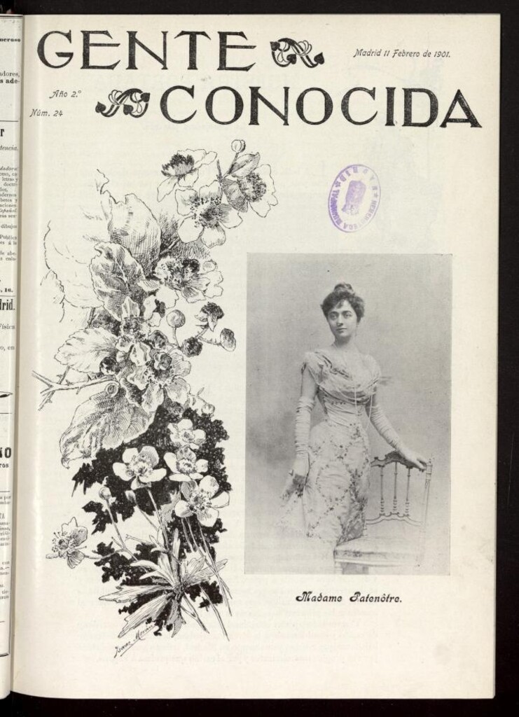 Miniatura de Gente Conocida del 11 de febrero de 1901, nº 24