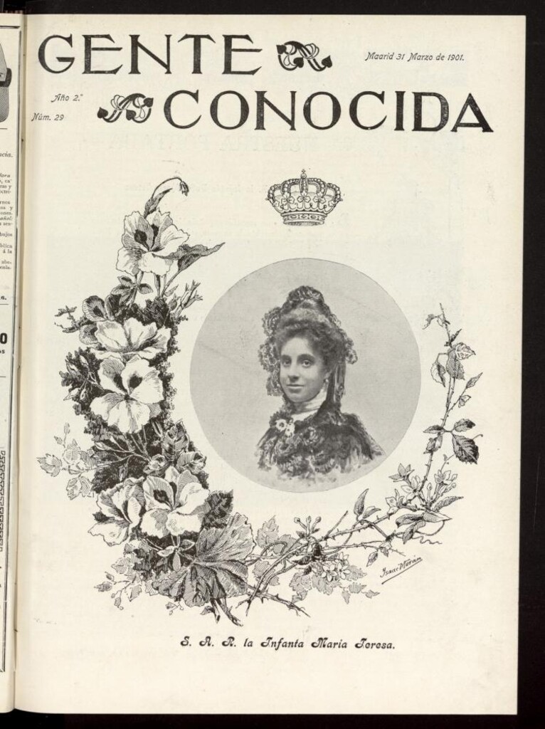 Miniatura de Gente Conocida del 31 de marzo de 1901, nº 29