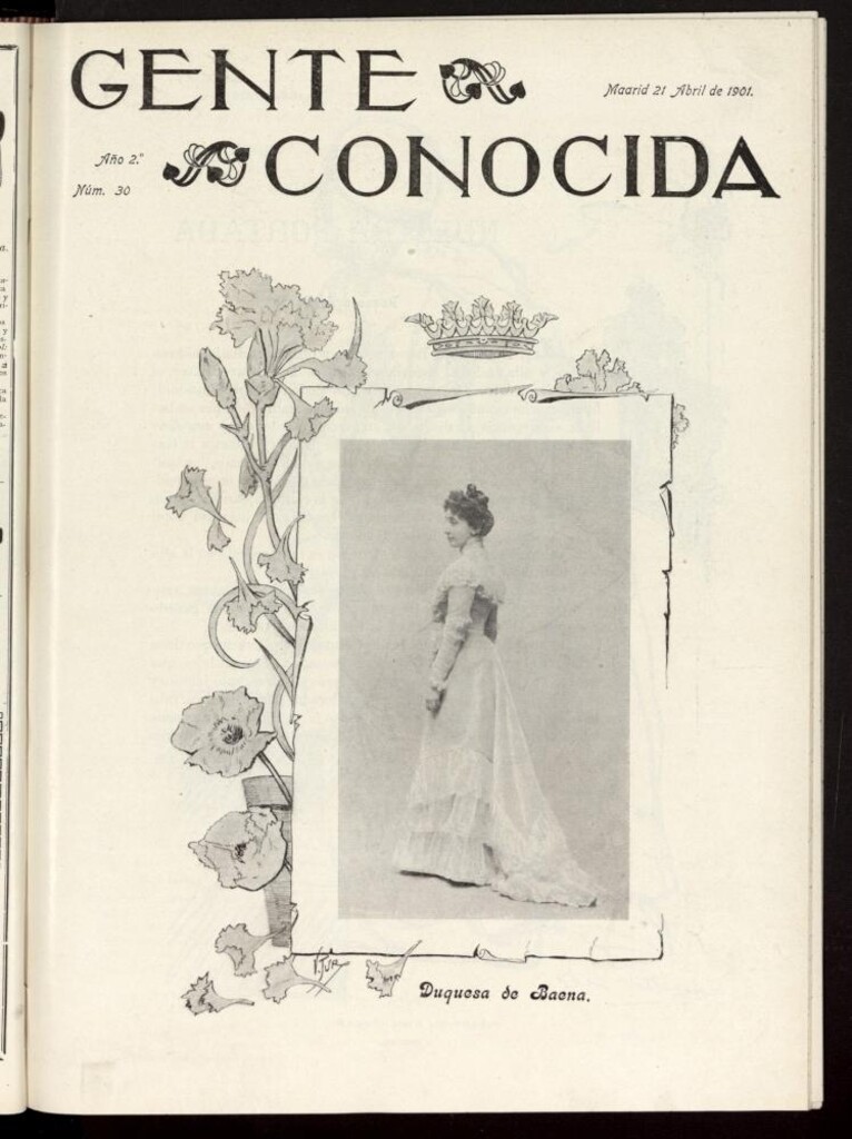 Miniatura de Gente Conocida del 21 de abril de 1901, nº 30