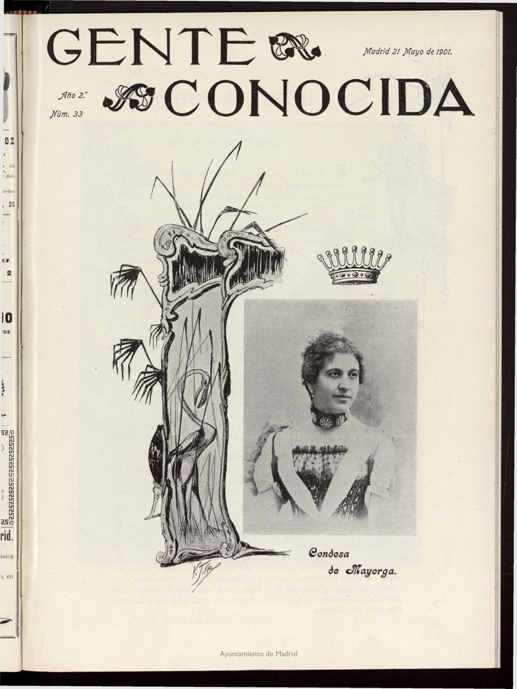 Miniatura de Gente Conocida del 21 de mayo de 1901, nº 33