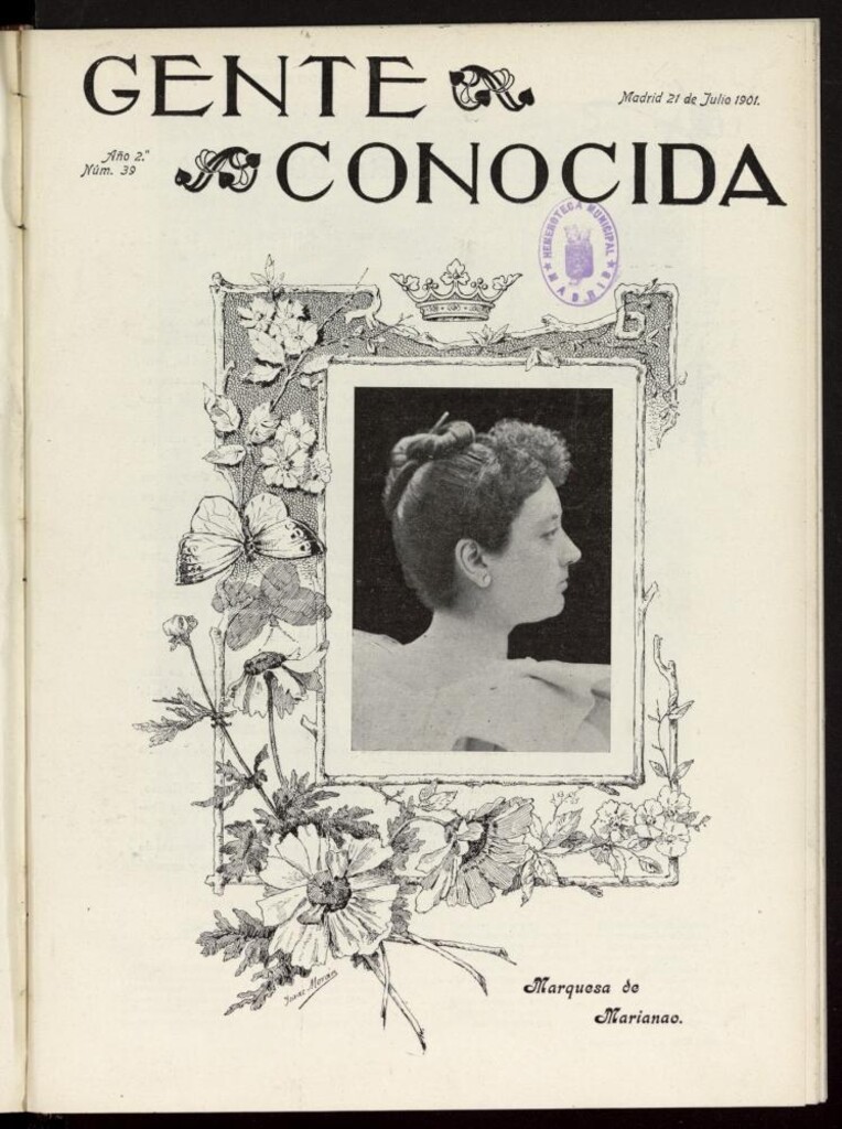 Miniatura de Gente Conocida del 21 de julio de 1901, nº 39