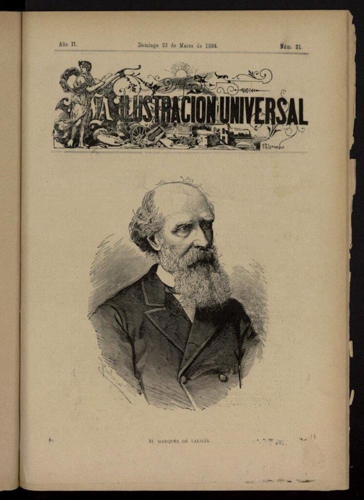 Miniatura de La Ilustración Universal del 23 de marzo de 1884, nº 21