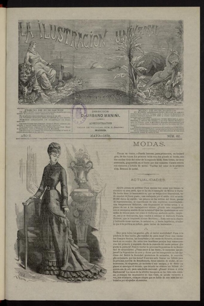 Miniatura de La Ilustración Universal de mayo de 1879, nº  62