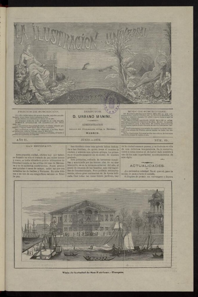 Miniatura de La Ilustración Universal de junio de 1879, nº  65