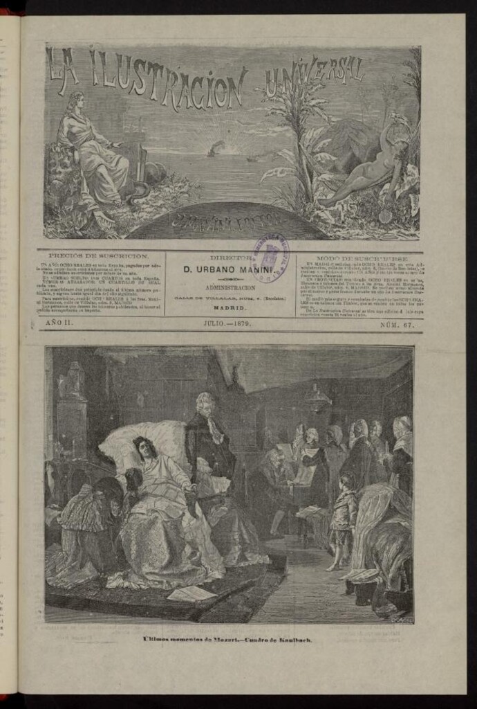 Miniatura de La Ilustración Universal de julio de 1879, nº  67