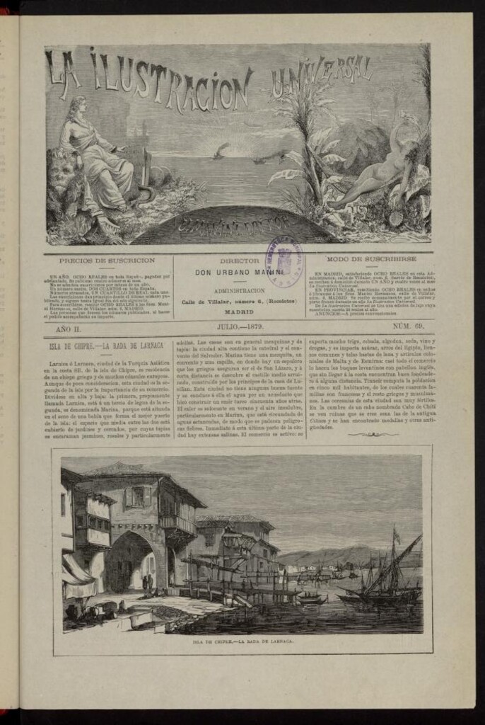 Miniatura de La Ilustración Universal de julio de 1879, nº  69