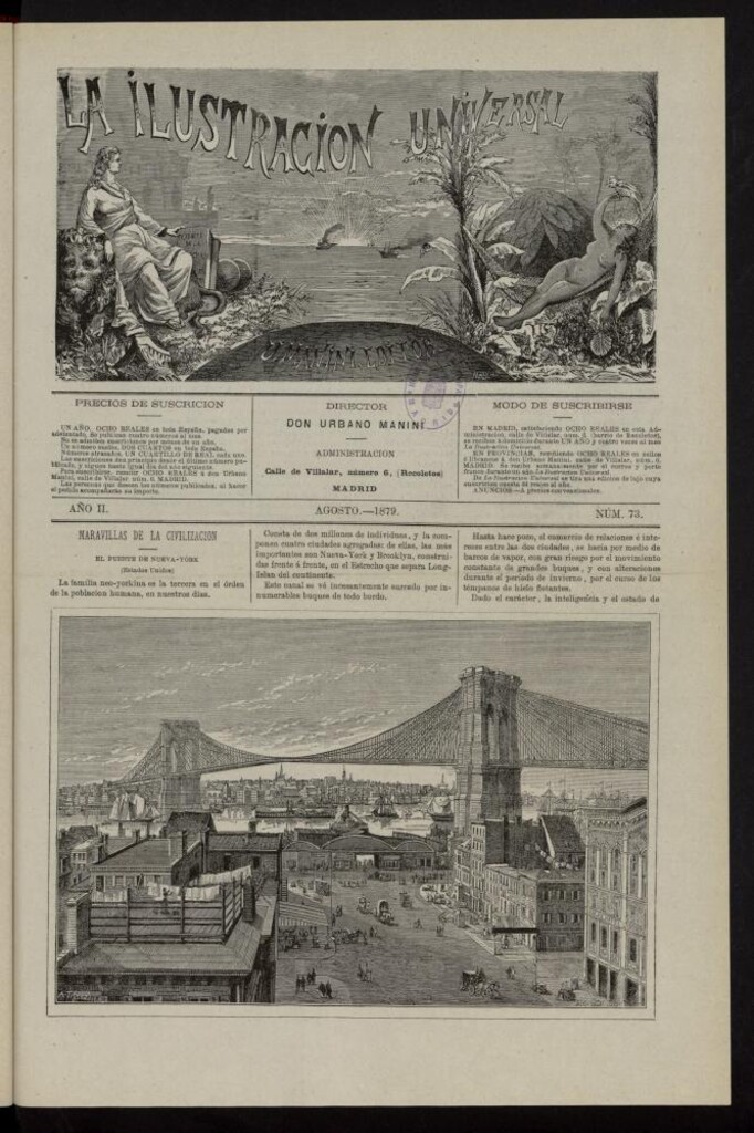 Miniatura de La Ilustración Universal de agosto de 1879, nº  73