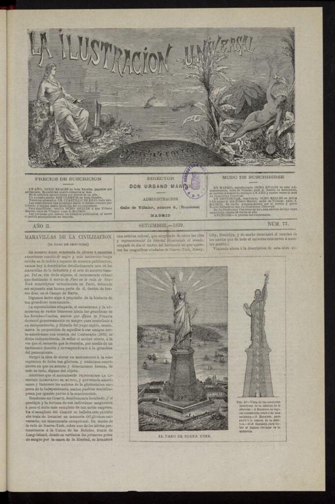 Miniatura de La Ilustración Universal de septiembre de 1879, nº  77