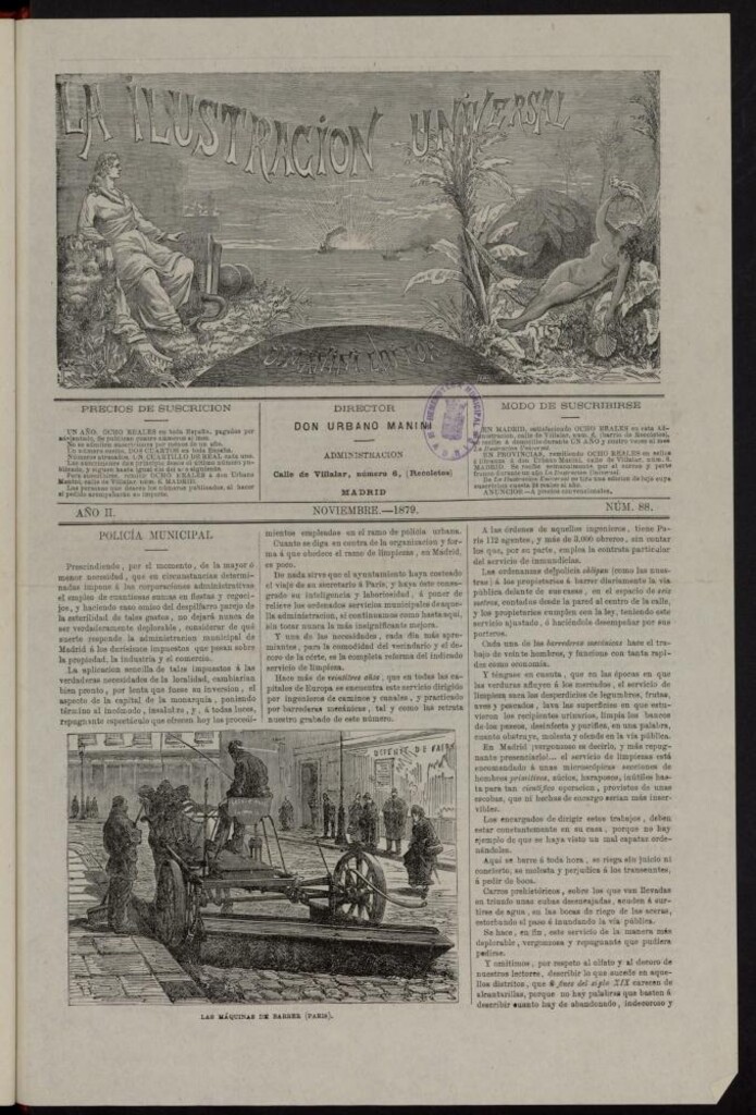 Miniatura de La Ilustración Universal de noviembre de 1879, nº  88