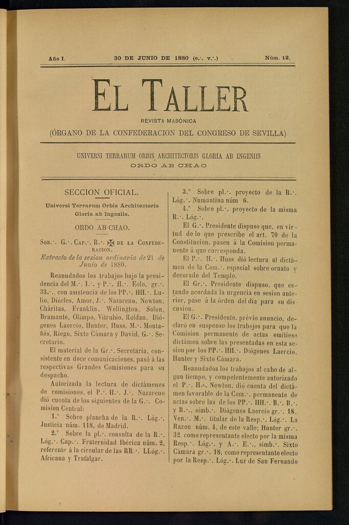 Miniatura de EL Taller, de 30 de junio de 1880, nº 12