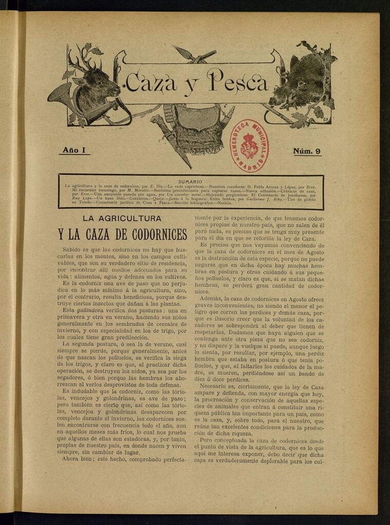 Miniatura de Caza y Pesca, nº 9