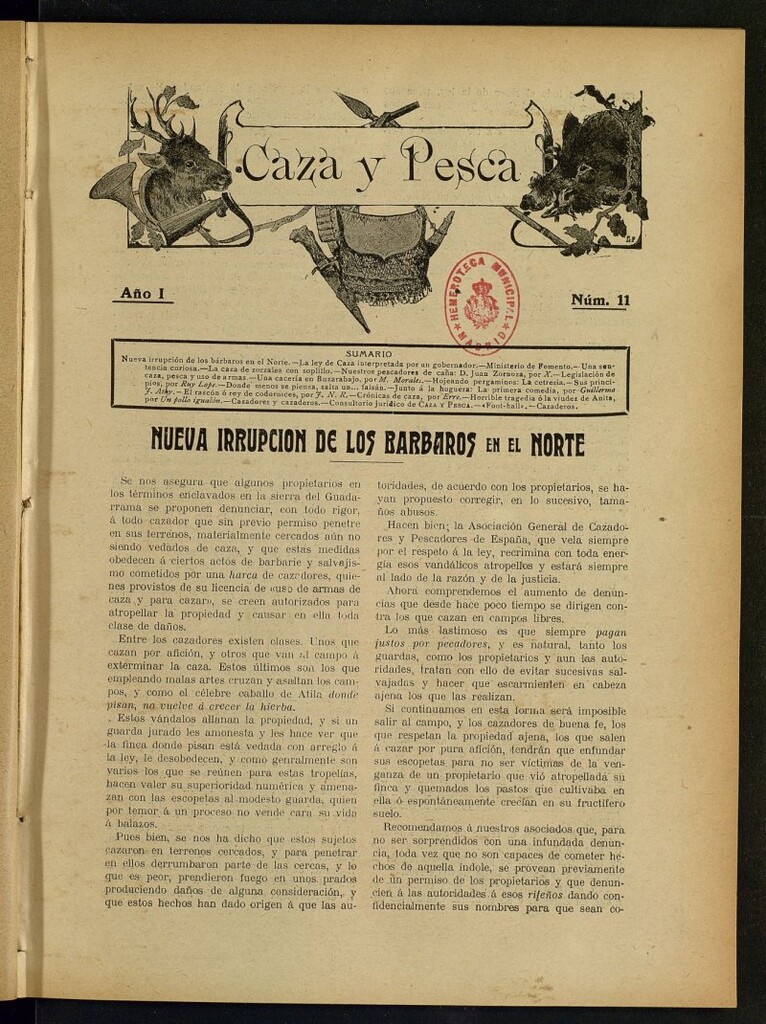 Miniatura de Caza y Pesca, nº 11