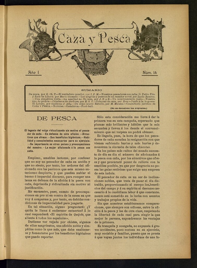 Miniatura de Caza y Pesca, nº 14