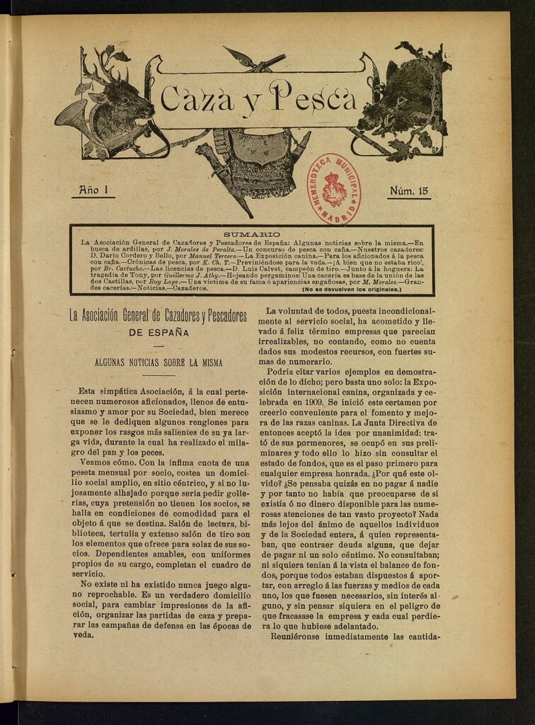 Miniatura de Caza y Pesca, nº 15