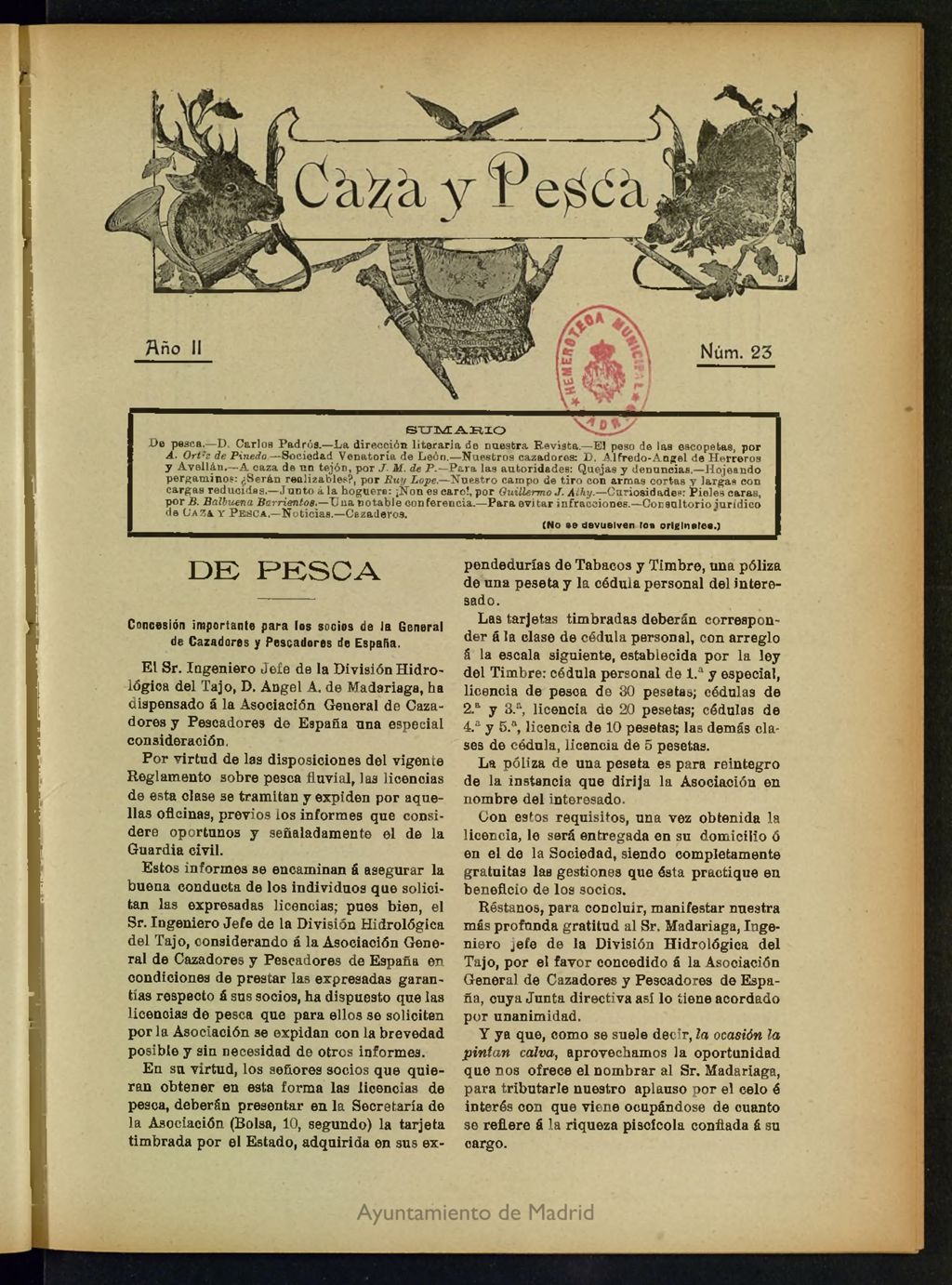 Miniatura de Caza y Pesca, nº 23