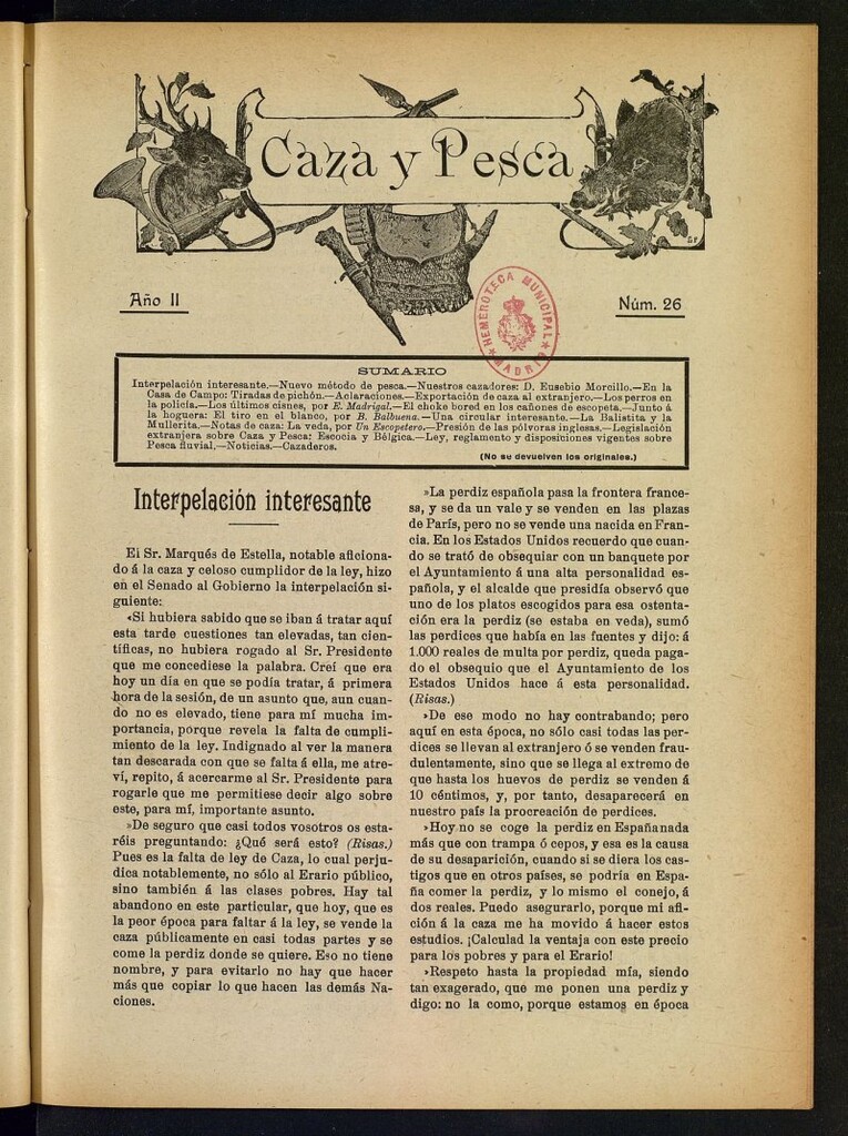 Miniatura de Caza y Pesca, nº 26