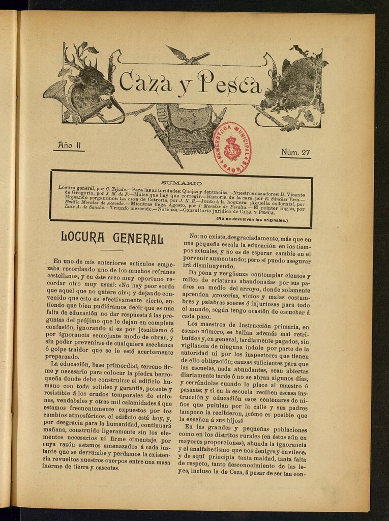 Miniatura de Caza y Pesca, nº 27