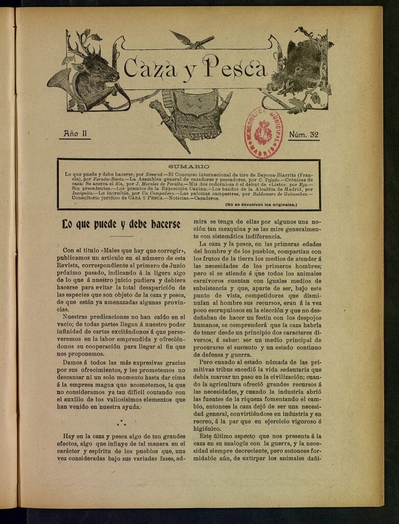 Miniatura de Caza y Pesca, nº 32