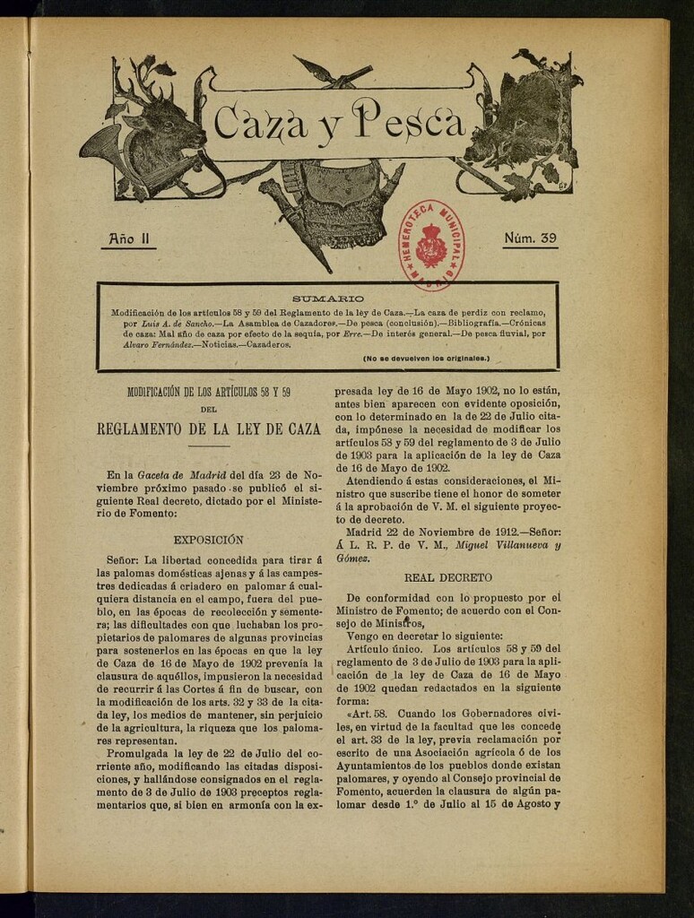 Miniatura de Caza y Pesca, nº 39