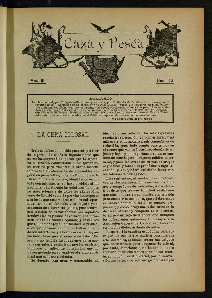 Miniatura de Caza y Pesca, nº 43