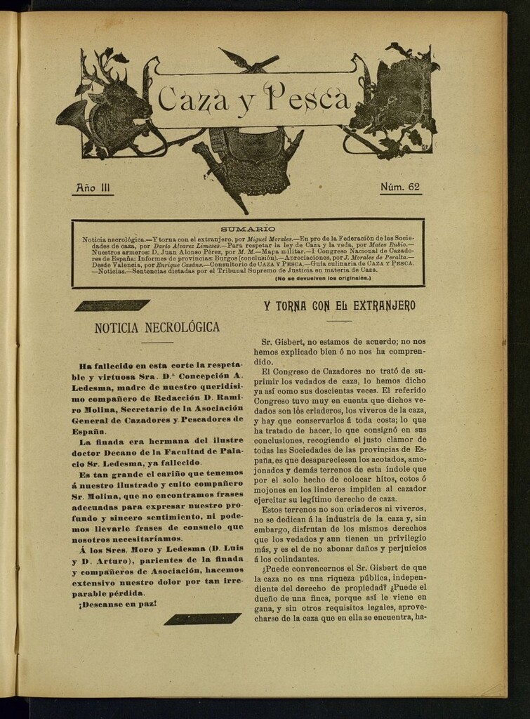 Miniatura de Caza y Pesca, nº 62