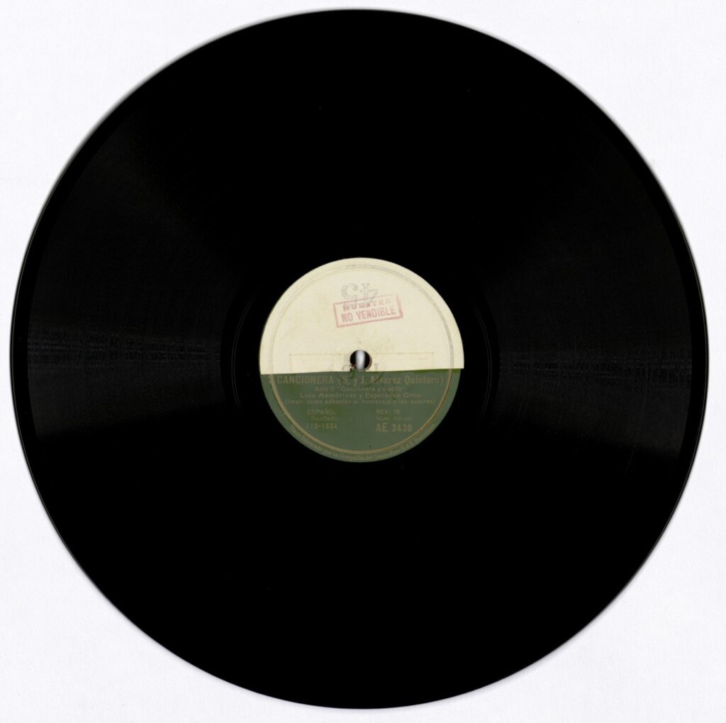 Miniatura de Cancionera. Acto II. Cancionera y Adelfa
