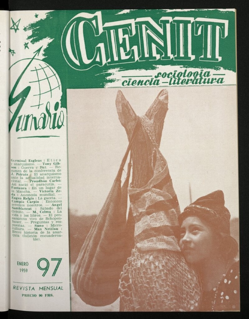 Miniatura de Cenit : revista mensual de Sociología, Ciencia y Literatura de enero de 1959, nº 97