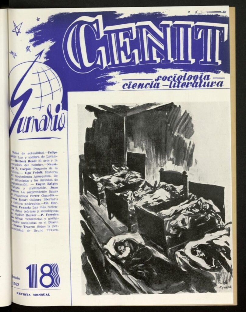 Miniatura de Cenit : revista mensual de Sociología, Ciencia y Literatura de junio de 1952, nº 18