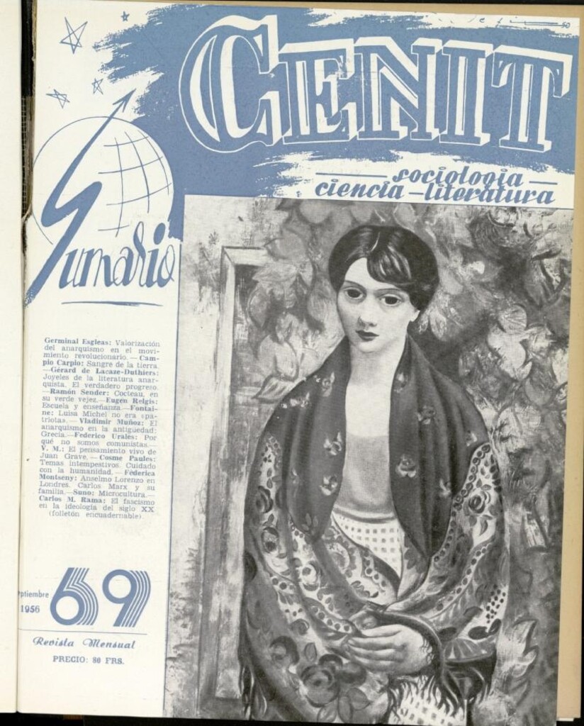 Miniatura de Cenit : revista mensual de Sociología, Ciencia y Literatura de septiembre de 1956, nº 69