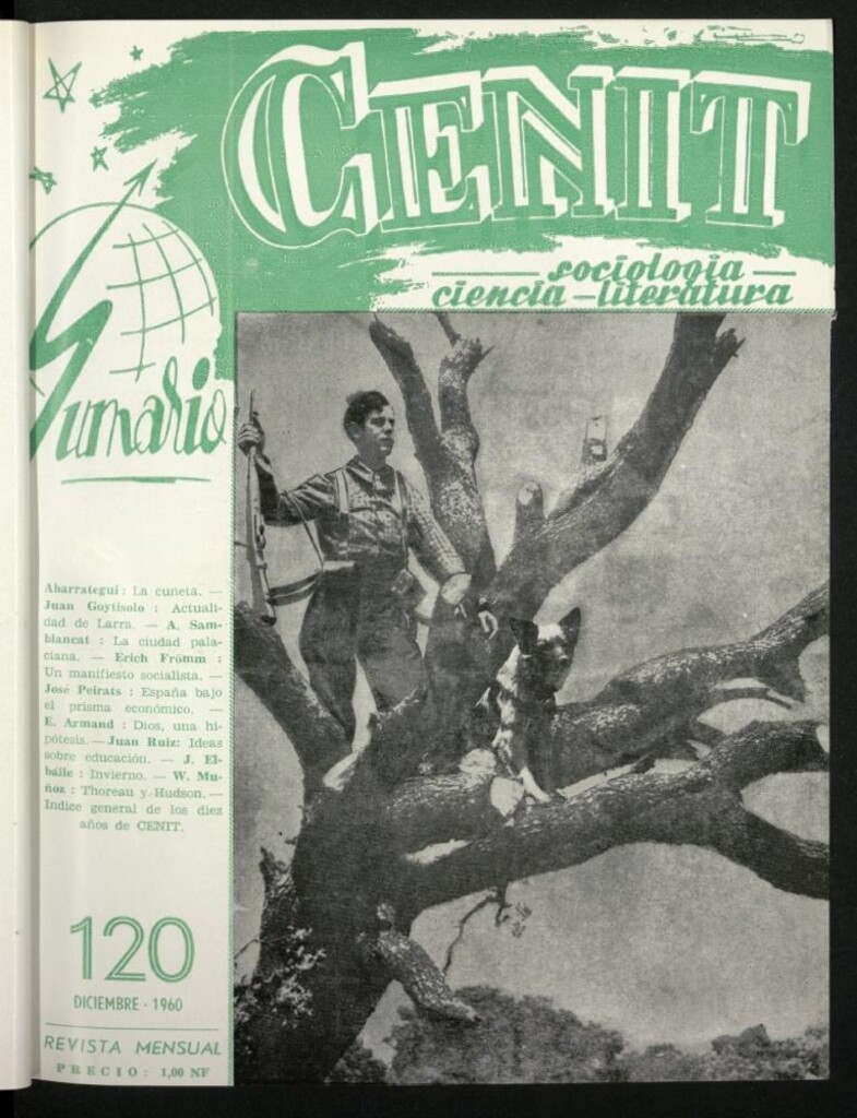 Miniatura de Cenit : revista mensual de Sociología, Ciencia y Literatura de diciembre de 1960, nº 120