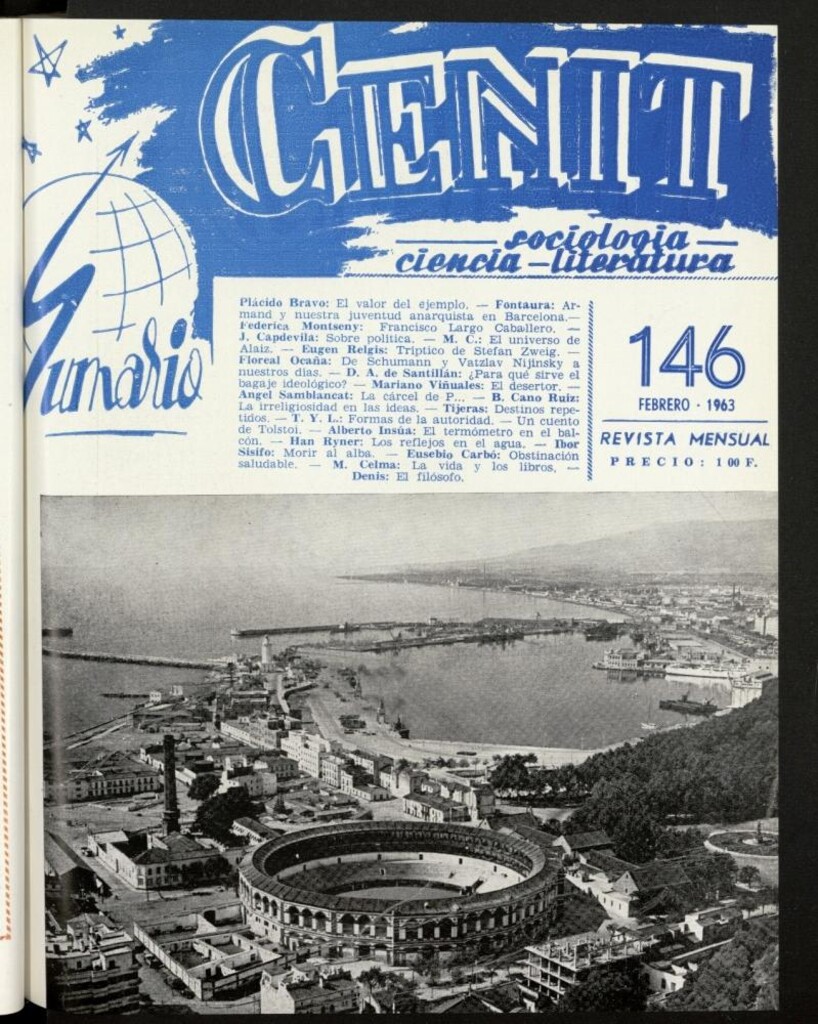 Miniatura de Cenit : revista mensual de Sociología, Ciencia y Literatura de febrero de 1963, nº 146