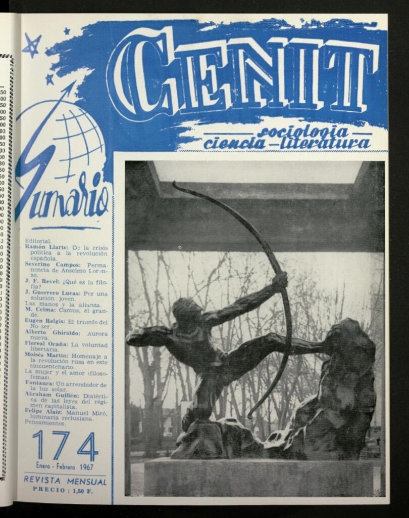 Miniatura de Cenit : revista mensual de Sociología, Ciencia y Literatura de enero-febrero de 1967, nº 174