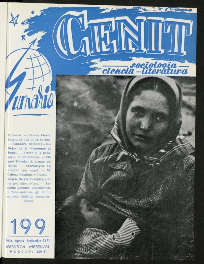 Miniatura de Cenit de julio-agosto-septiembre de 1971, nº 199