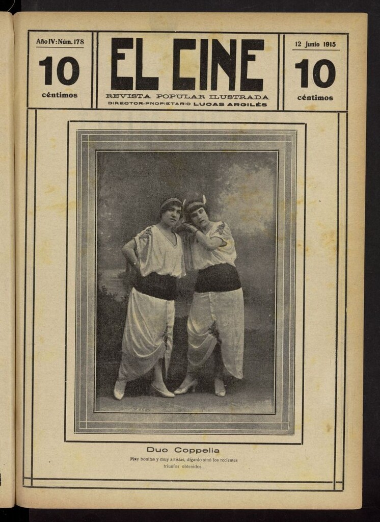 Miniatura de El Cine : revista popular ilustrada del 12 de junio de 1915