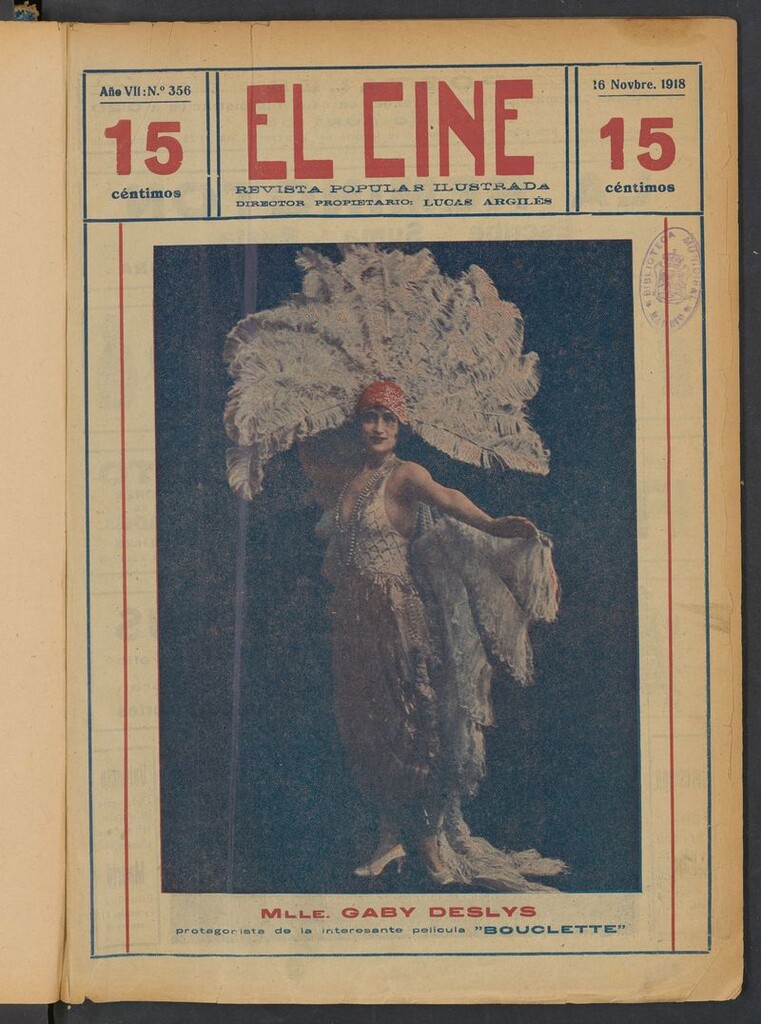 Miniatura de El Cine : revista popular ilustrada del del 16 de noviembre de 1918